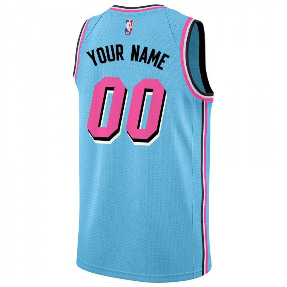 Miami Heat Youth 2019/20 Swingman Custom Jersey Blue – City Edition-Pro Kit Vault | Brand New 26/27 Sports Jerseys